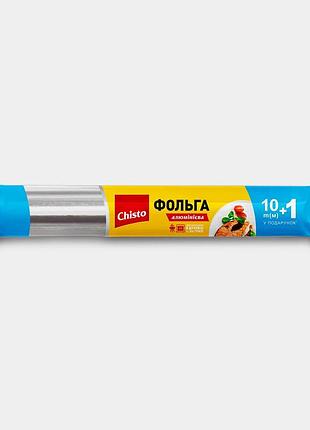 Chisto фольга алюмінієва для харчових продуктів 10+1м міцна