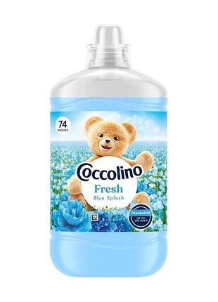 Кондиціонер для білизни coccolino blue splash свіжість, 1.702 л (74 прання)