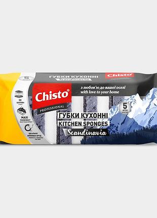 Сhisto губка кухонна 5 шт scandinavia