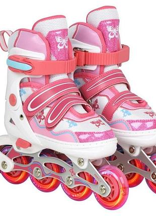 Ролики inline t-rex s (30-33) pink
