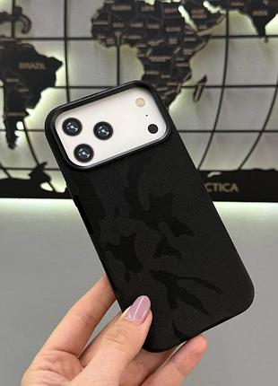 Чохол carbon pattern magsafe для iphone 17 pro max, протиударний карбоновий чохол з magsafe iphone 17 pro max