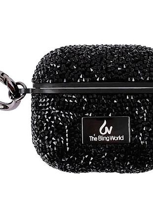 Tpu чохол bling world rock diamond для навушників airpods 3 чорний