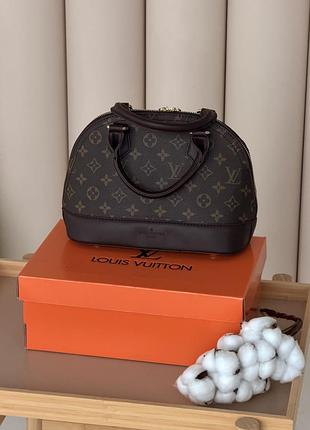 Сумка louis vuitton alma bb коричневый