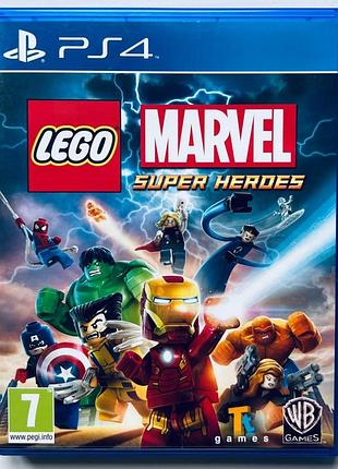 Lego marvel super heroes, б/у, русские субтитры - диск для playstation 4