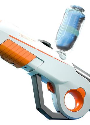 Водяний акумуляторний автомат water gun 8002c (600ml) with lithium battery white / orange