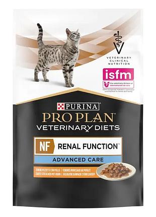 Блок (10 шт.) влажный диетический корм pro plan veterinary diets nf renal function advanced care для взрослых кошек при патологии