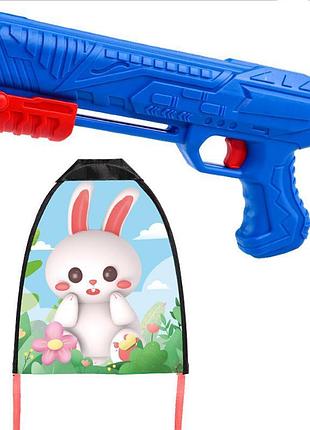 Детский пистолет-воздушный змей 592 rabbit / blue