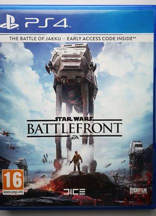 Star wars battlefront, б/в, російська версія - диск для playstation 4