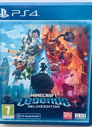 Minecraft legends deluxe edition, б/у, русские субтитры - диск для playstation 4