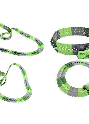 Интерактивный трек с инерционной машинкой sht 5510-6 dino trak (138pcs/1car) green