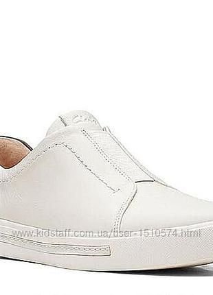 Р.39.5 clarks женские кожаные слипоны оригинал