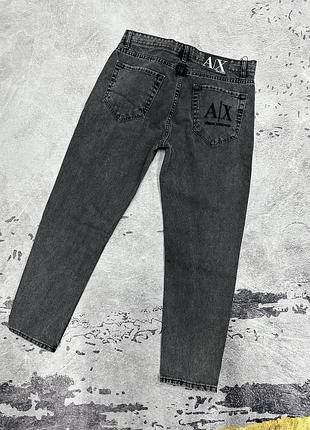 Джинсы armani exchenge темно серые