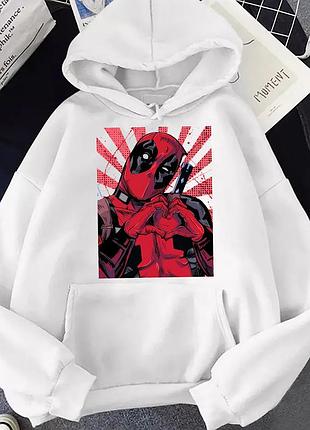Худи с принтом "deadpool" дедпул 3 2