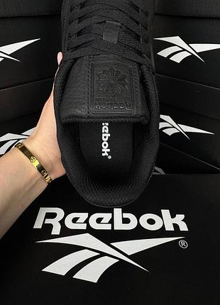 Reebok classic leather all black 8