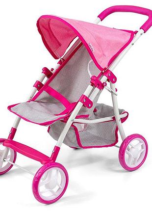 Коляска для кукол milly mally natalie prestige pink