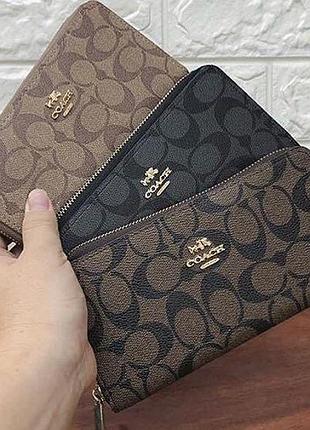 Гаманець coach у кольорах, гаманець коач, гаманець на блискавці, гаманець брендовий