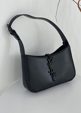 Сумка yves saint laurent le 5 a 7 гладкий чорний матовий