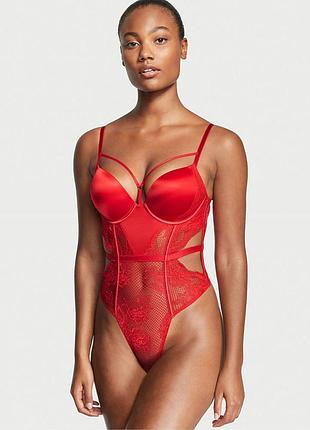 Victoria’s secret сексі боді червоний з пуш апом оригінал