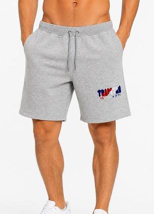 Шорти trapstar logo sweat shorts grey melange m