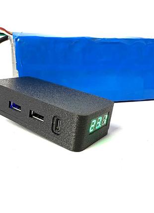 Переходник блок питания для зарядки телефона от fpv батареи 2 usb + 1 type - c выхода kiborg