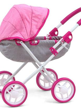 Коляска для кукол milly mally dori prestige pink