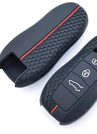 Силиконовый чехол на смарт ключ porsche cayenne