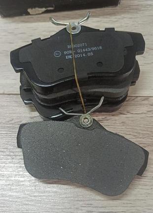 Bp902071 sfec, колодки гальмові задні, дискові, 2007-2015, citroen jumpy, fiat scudo, peugeot expert, toyota proace