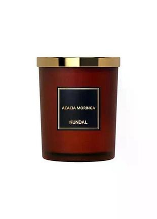 Аромасвічка "акація морінга" kundal perfume natural soy candle acacia moringa 500g