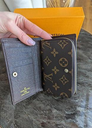 Кошелек louis vuitton книжка коричневый lux качество