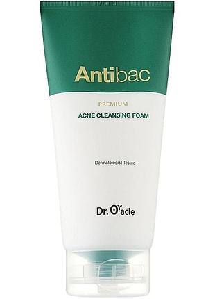 Пінка для вмивання антибактеріальна dr. oracle antibac premium acne cleansing foam 180ml