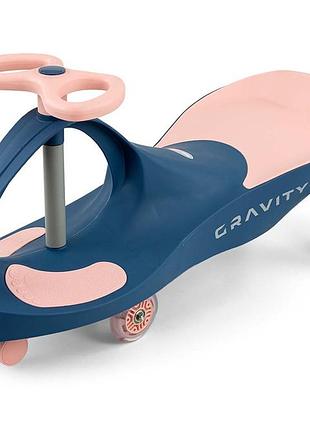 Дитяча інерційна машинка каталка milly mally gravity navy pink