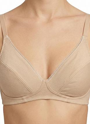 Бюстгальтер без кісточок бавовна marks&spencer 70f бежевий 70f