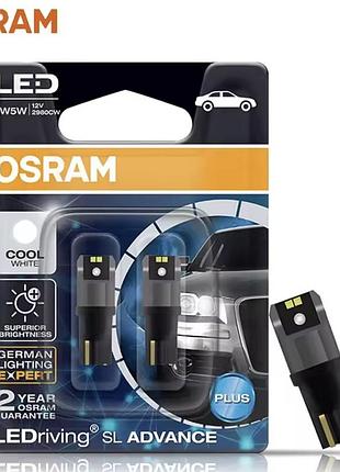 Світлодіодні лампи osram ledriving sl advance w5w (t10) 6000k cool white 12v