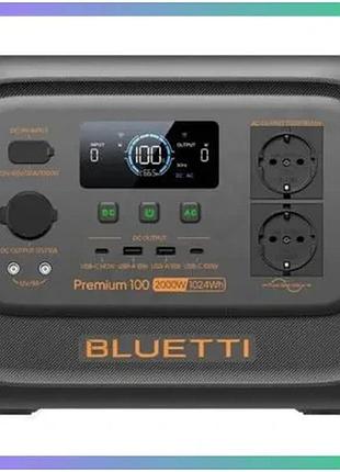 Портативна зарядна станція bluetti premium 100 v2 1000wh 277000mah 2000w для зарядки пристроїв sku_ven_vol