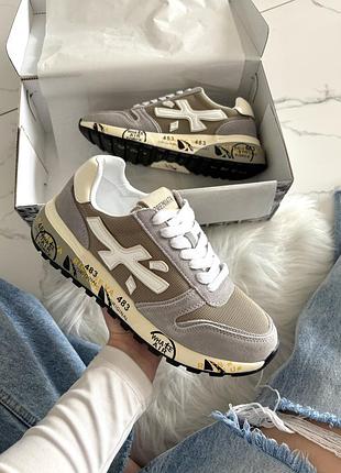 Premiata mick grey white