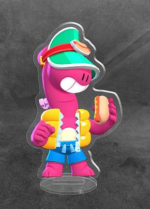 Акриловая коллекционная фигурка brawl stars дага (doug) 10 см