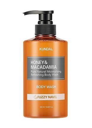 Гель для душy kundal honey & macadamia body wash fuzzy navel 500ml