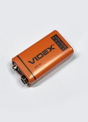 Батарейка солевая videx 6f22/9v (крона)