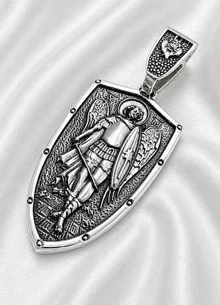 Срібний кулон архангел михаїл