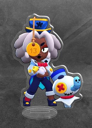 Акриловая коллекционная фигурка brawl stars джуджу в скине «невезучая» 10 см