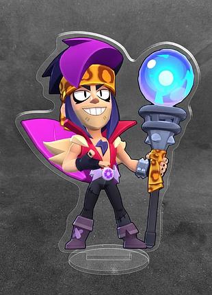 Акриловая коллекционная фигурка brawl stars зигги 10 см