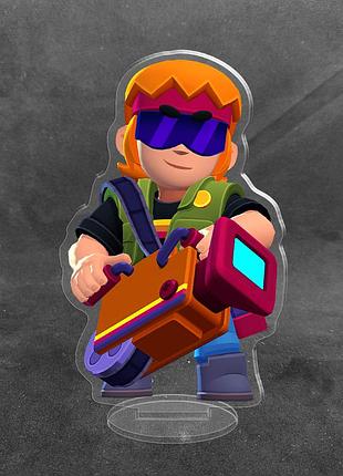 Акриловая коллекционная фигурка brawl stars бастер 10 см