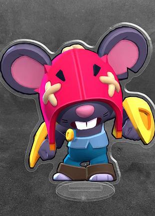 Акриловая коллекционная фигурка brawl stars мо (1) 10 см