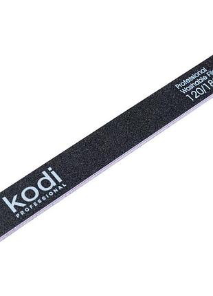 Пилка для нігтів kodi professional №53 пряма 120/180 чорна