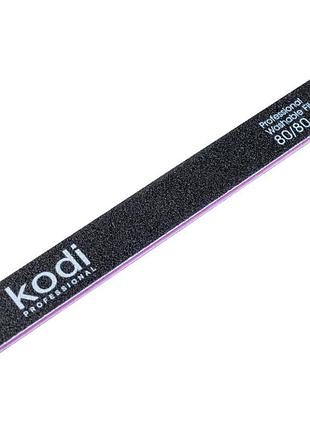 Пилка для ногтей kodi professional №44 прямая 80/80 черная
