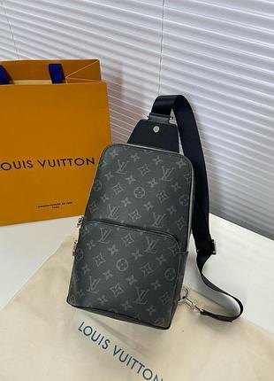Louis vuitton avenue сумка мужская слинг бананка