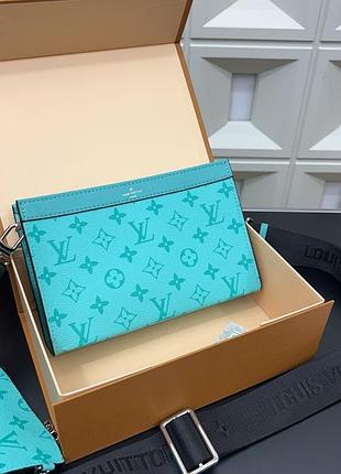 Louis vuitton сумка мужская унисекс чёрная fastline