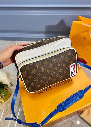 Louis vuitton nba сумка мужская коричневая мессенджер