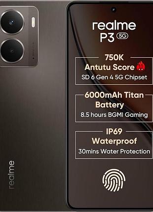 Смартфон realme p3 5g 8/256gb comet grey (официальная гарантия)