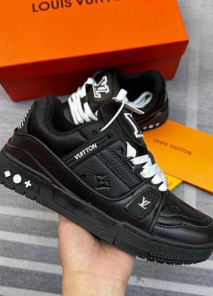 Кросівки чоловічі louis vuitton trainer чорні